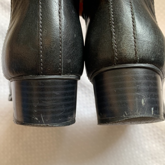 Enzo Angiolini Metal Toe ankle boots black leather 8.5 - Picture 4 of 9